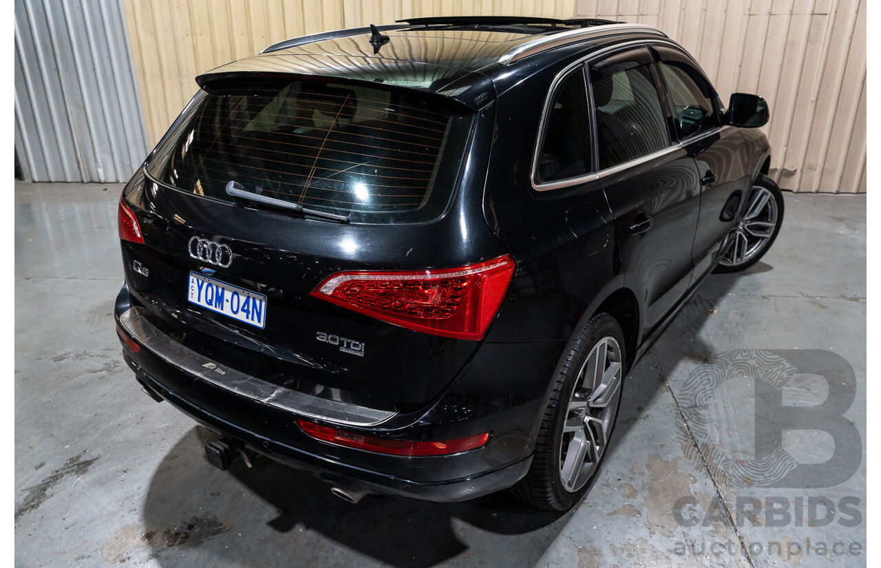 1/2011 Audi Q5 3.0 TDI Quattro (AWD) 8R MY11 4d Wagon Metallic Black Turbo Diesel V6 3.0L