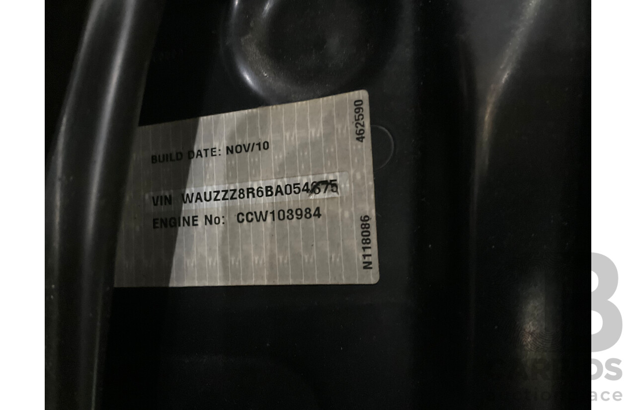 1/2011 Audi Q5 3.0 TDI Quattro (AWD) 8R MY11 4d Wagon Metallic Black Turbo Diesel V6 3.0L