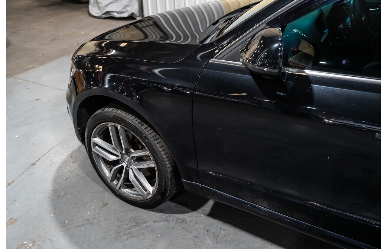 1/2011 Audi Q5 3.0 TDI Quattro (AWD) 8R MY11 4d Wagon Metallic Black Turbo Diesel V6 3.0L