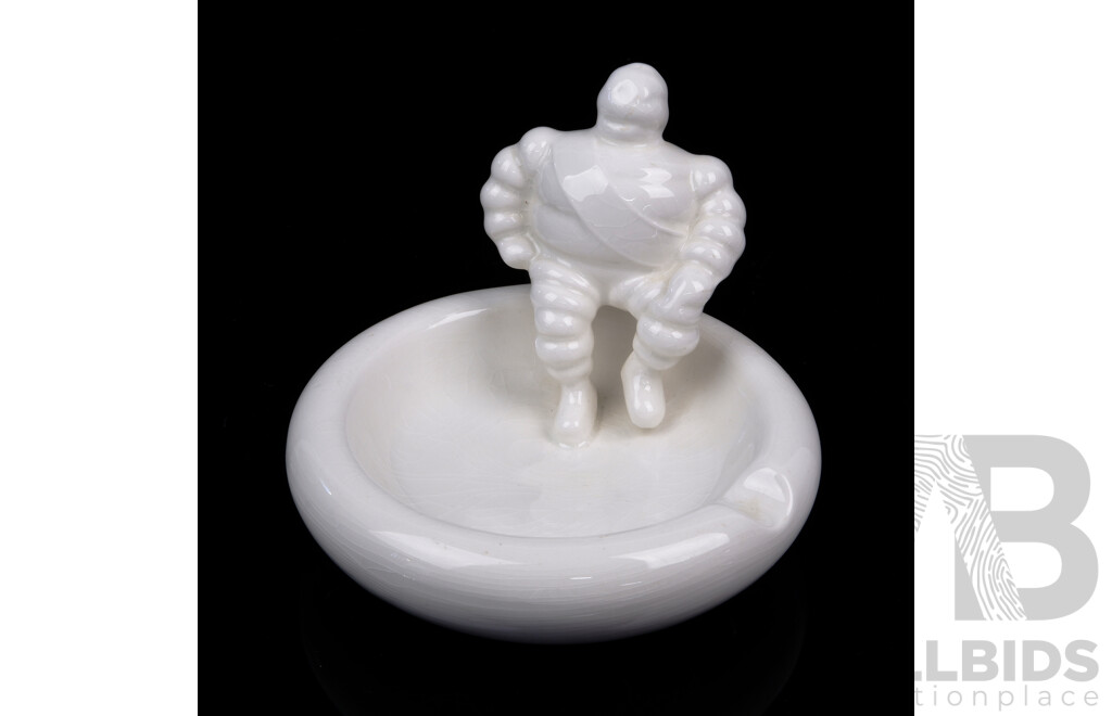 Michelin Man Bibendum Ceramic Ashtray