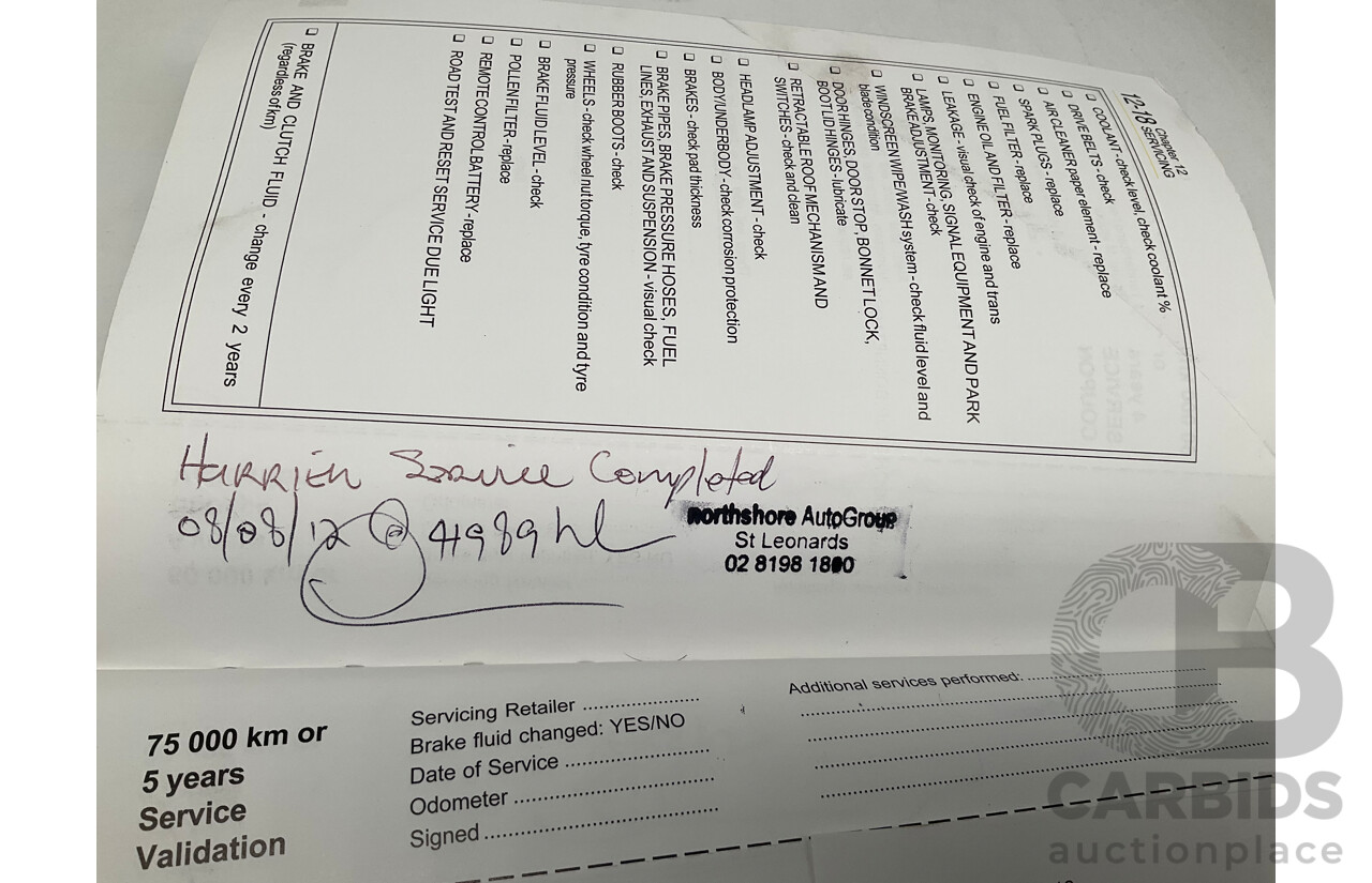 1/2006 Holden Tigra  XC MY06 2d Convertible Metallic Silver 1.8L