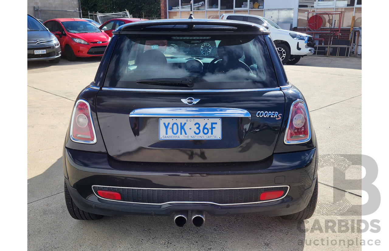 12/2009 Mini Cooper S FWD R56 2D Hatchback Black 1.6L