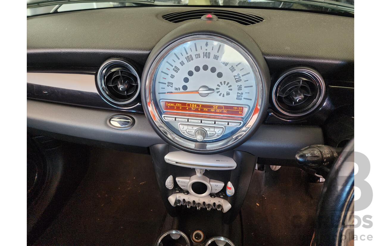 12/2009 Mini Cooper S FWD R56 2D Hatchback Black 1.6L