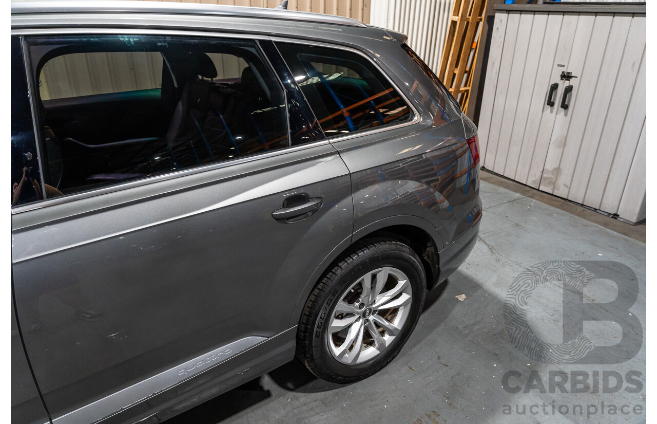 05/2016 Audi Q7 3.0 TDI Quattro (AWD) 4M MY16 Metallic Grey Turbo Diesel 3.0L - 7 Seater