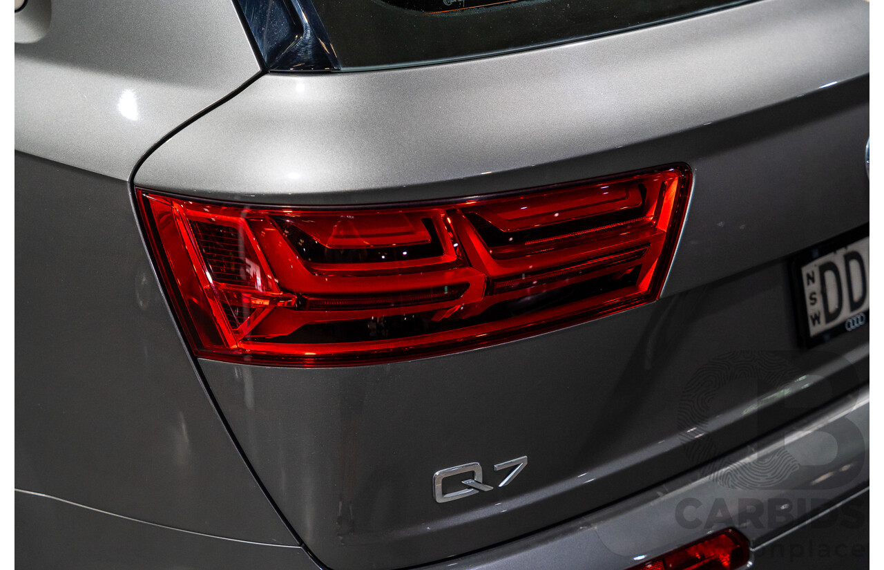 05/2016 Audi Q7 3.0 TDI Quattro (AWD) 4M MY16 Metallic Grey Turbo Diesel 3.0L - 7 Seater