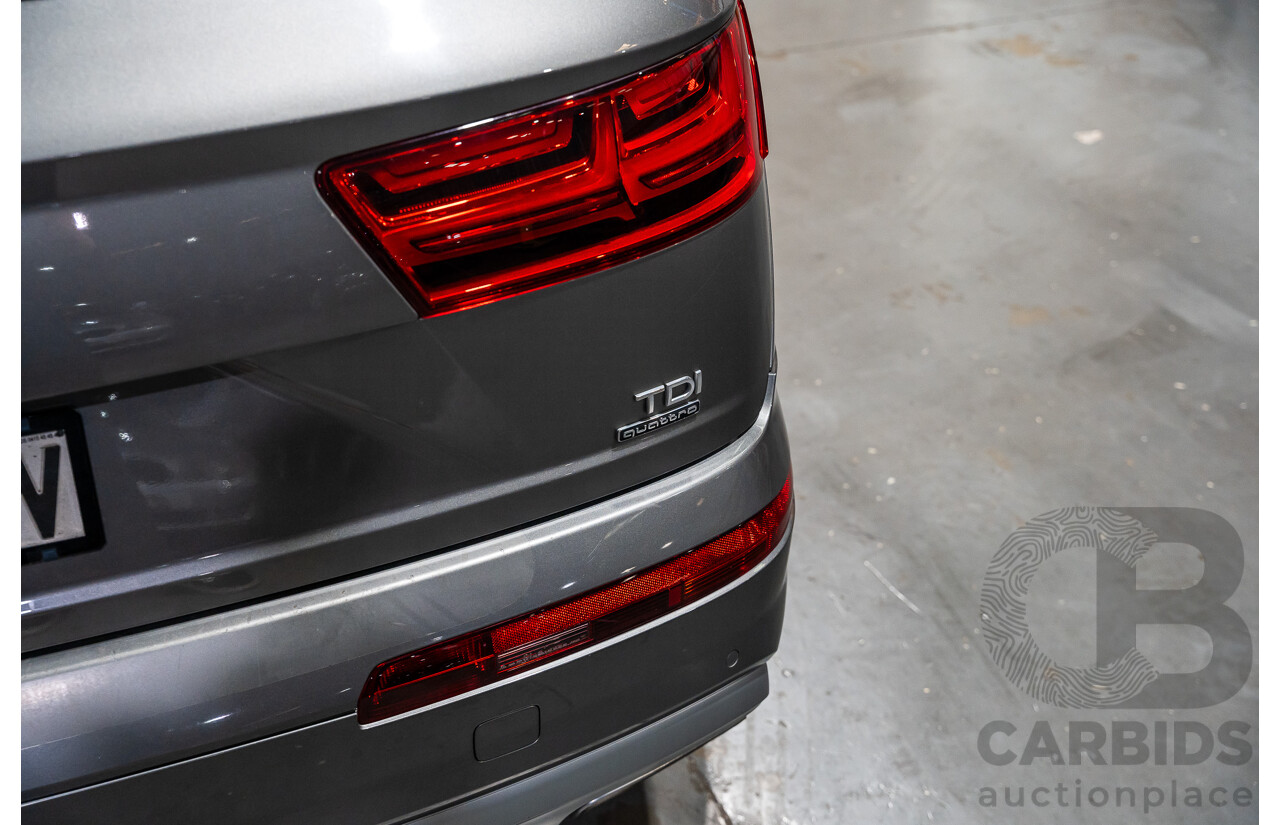 05/2016 Audi Q7 3.0 TDI Quattro (AWD) 4M MY16 Metallic Grey Turbo Diesel 3.0L - 7 Seater
