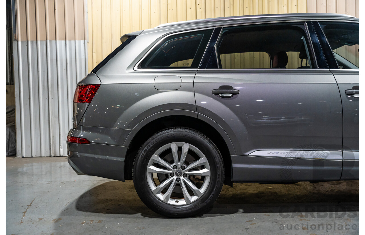05/2016 Audi Q7 3.0 TDI Quattro (AWD) 4M MY16 Metallic Grey Turbo Diesel 3.0L - 7 Seater