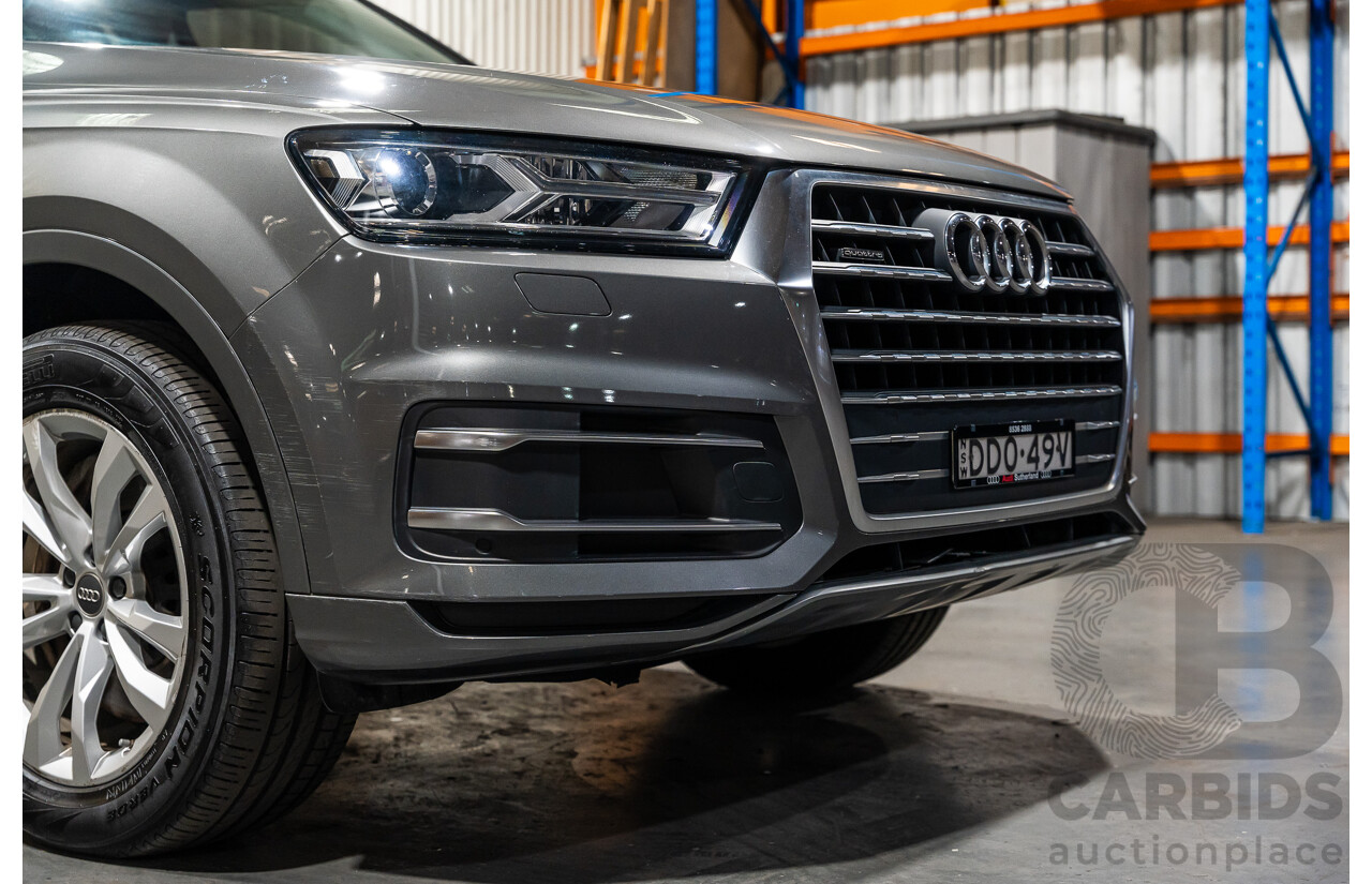05/2016 Audi Q7 3.0 TDI Quattro (AWD) 4M MY16 Metallic Grey Turbo Diesel 3.0L - 7 Seater