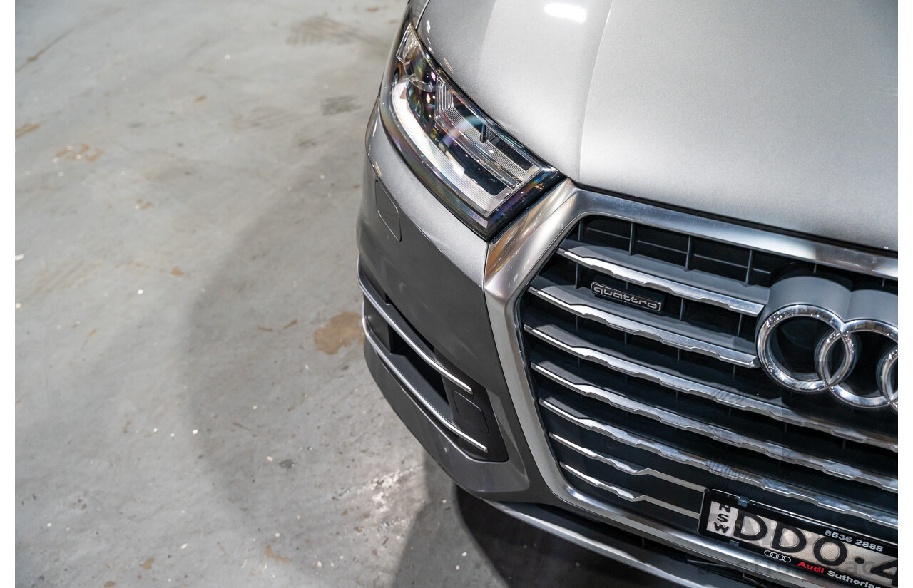 05/2016 Audi Q7 3.0 TDI Quattro (AWD) 4M MY16 Metallic Grey Turbo Diesel 3.0L - 7 Seater