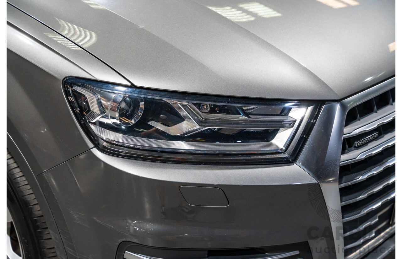 05/2016 Audi Q7 3.0 TDI Quattro (AWD) 4M MY16 Metallic Grey Turbo Diesel 3.0L - 7 Seater