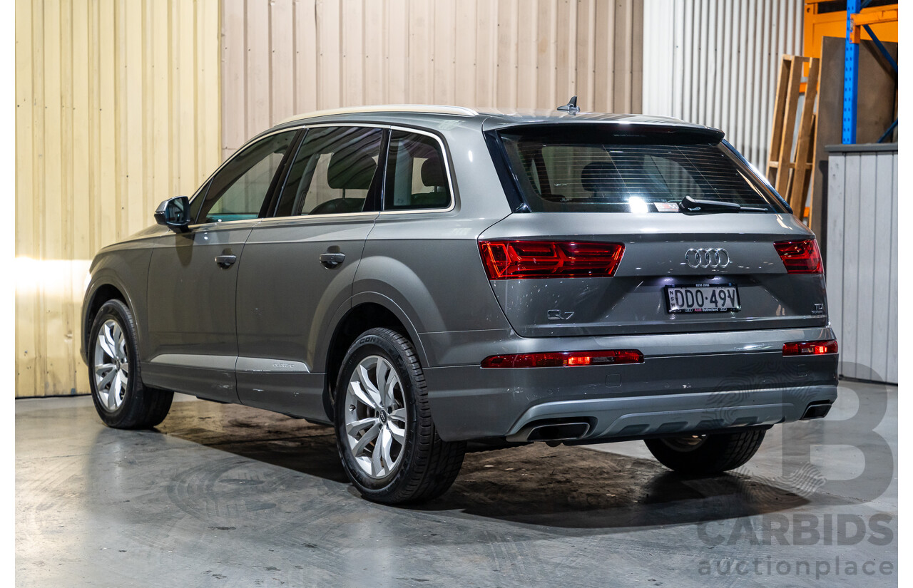 05/2016 Audi Q7 3.0 TDI Quattro (AWD) 4M MY16 Metallic Grey Turbo Diesel 3.0L - 7 Seater
