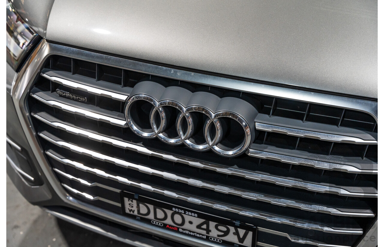 05/2016 Audi Q7 3.0 TDI Quattro (AWD) 4M MY16 Metallic Grey Turbo Diesel 3.0L - 7 Seater