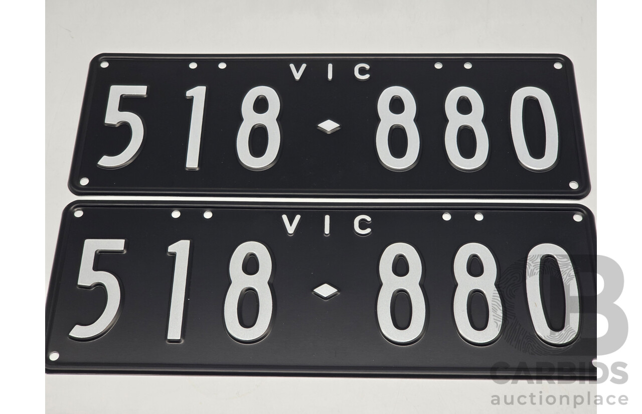 Victorian VIC 6 Digit Number Plate 518.880