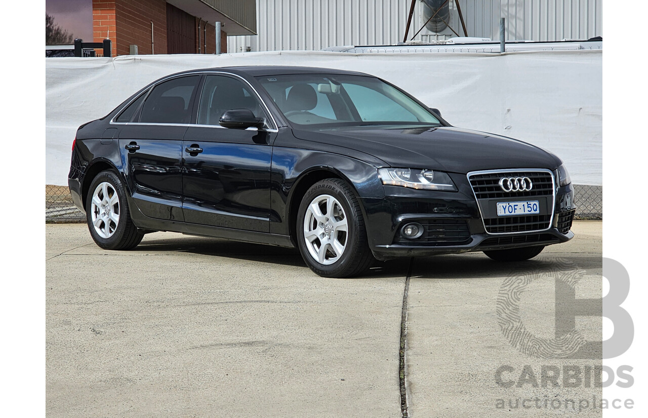 1/2012 Audi A4 1.8 TFSI B8 (8K) MY12 4d Sedan Black 1.8L