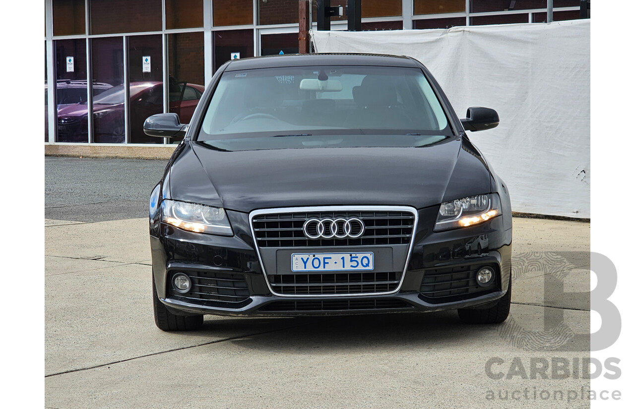 1/2012 Audi A4 1.8 TFSI B8 (8K) MY12 4d Sedan Black 1.8L