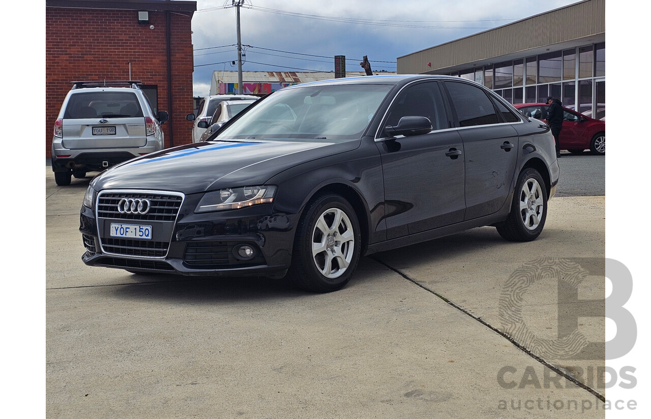 1/2012 Audi A4 1.8 TFSI B8 (8K) MY12 4d Sedan Black 1.8L