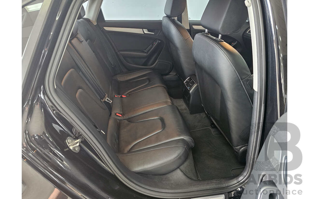 1/2012 Audi A4 1.8 TFSI B8 (8K) MY12 4d Sedan Black 1.8L