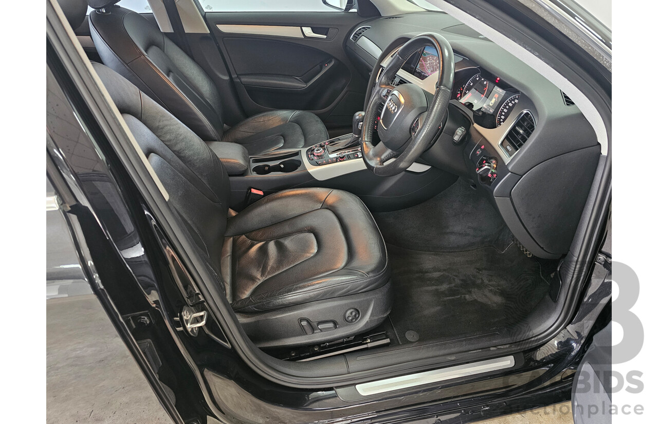 1/2012 Audi A4 1.8 TFSI B8 (8K) MY12 4d Sedan Black 1.8L