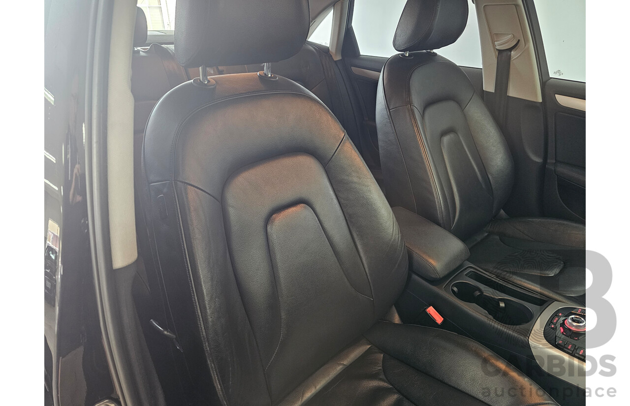 1/2012 Audi A4 1.8 TFSI B8 (8K) MY12 4d Sedan Black 1.8L