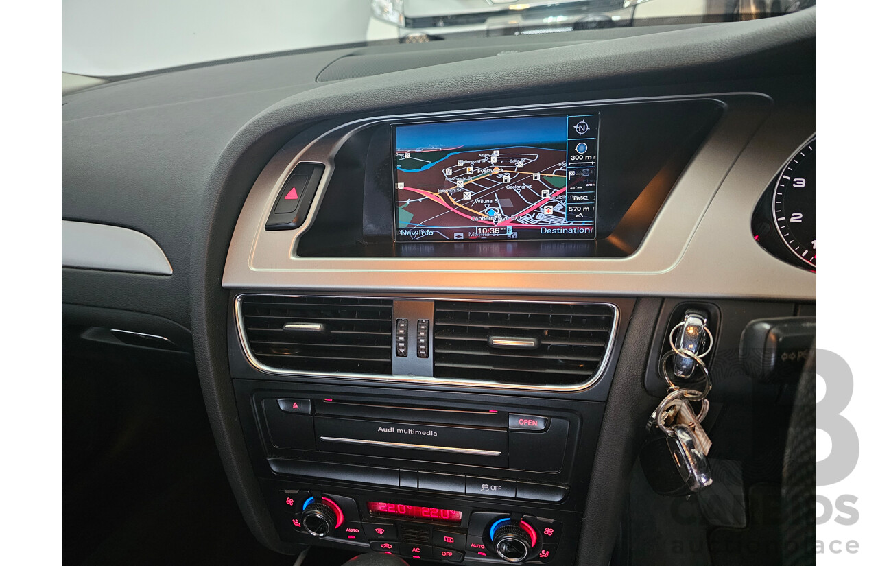 1/2012 Audi A4 1.8 TFSI B8 (8K) MY12 4d Sedan Black 1.8L