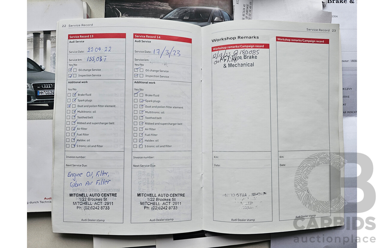 1/2012 Audi A4 1.8 TFSI B8 (8K) MY12 4d Sedan Black 1.8L