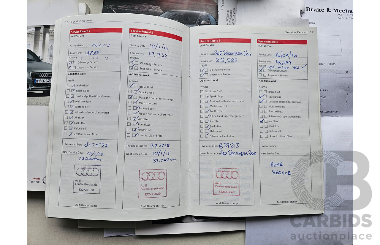 1/2012 Audi A4 1.8 TFSI B8 (8K) MY12 4d Sedan Black 1.8L