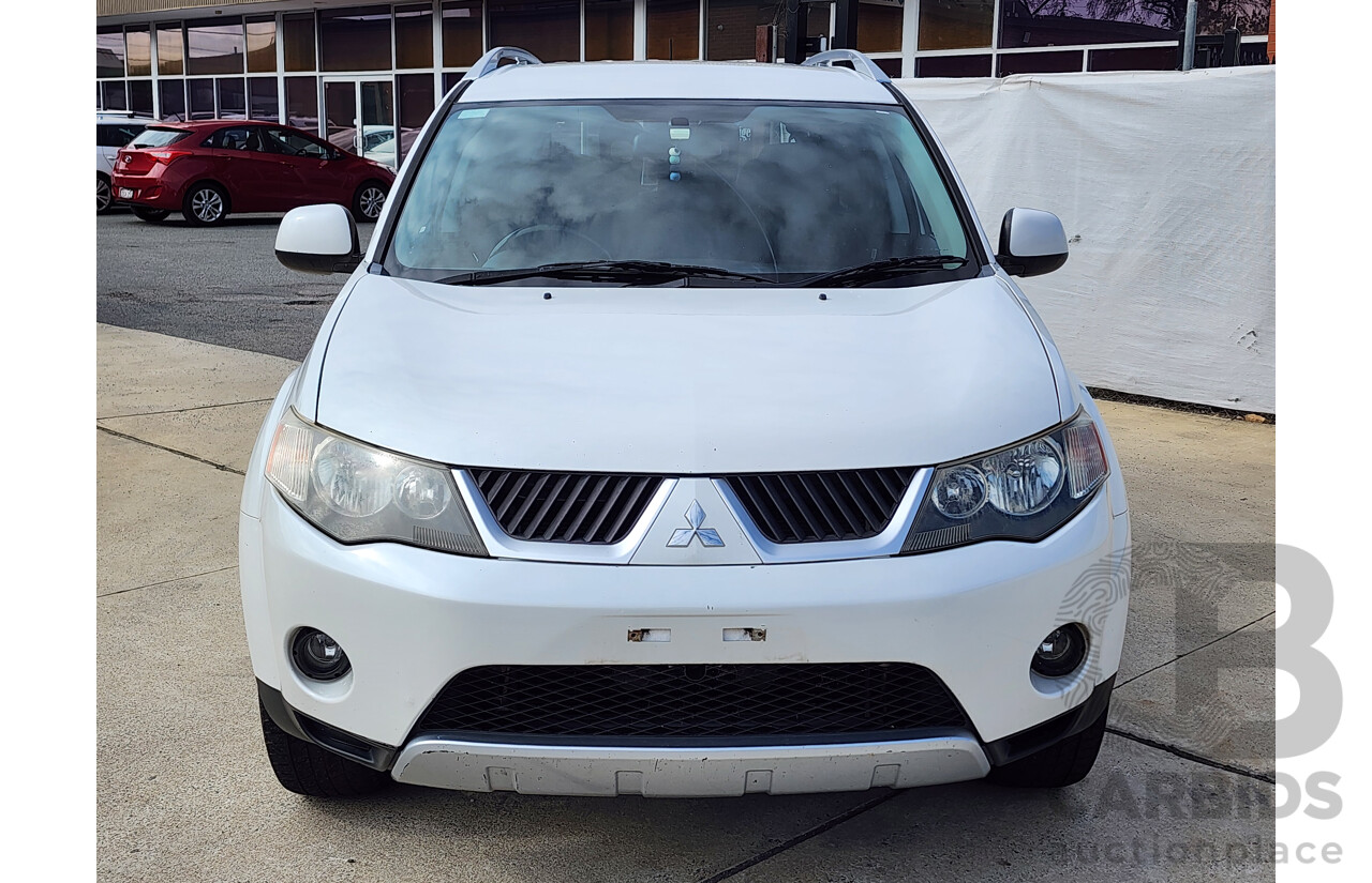 09/2007 Mitsubishi Outlander XLS 4x4 ZG 4D Wagon White 2.4L