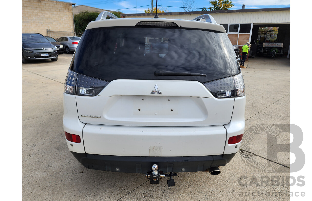 09/2007 Mitsubishi Outlander XLS 4x4 ZG 4D Wagon White 2.4L