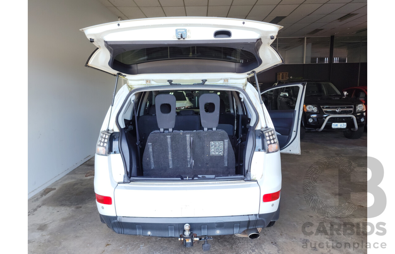 09/2007 Mitsubishi Outlander XLS 4x4 ZG 4D Wagon White 2.4L