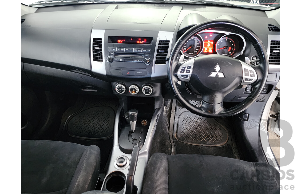 09/2007 Mitsubishi Outlander XLS 4x4 ZG 4D Wagon White 2.4L