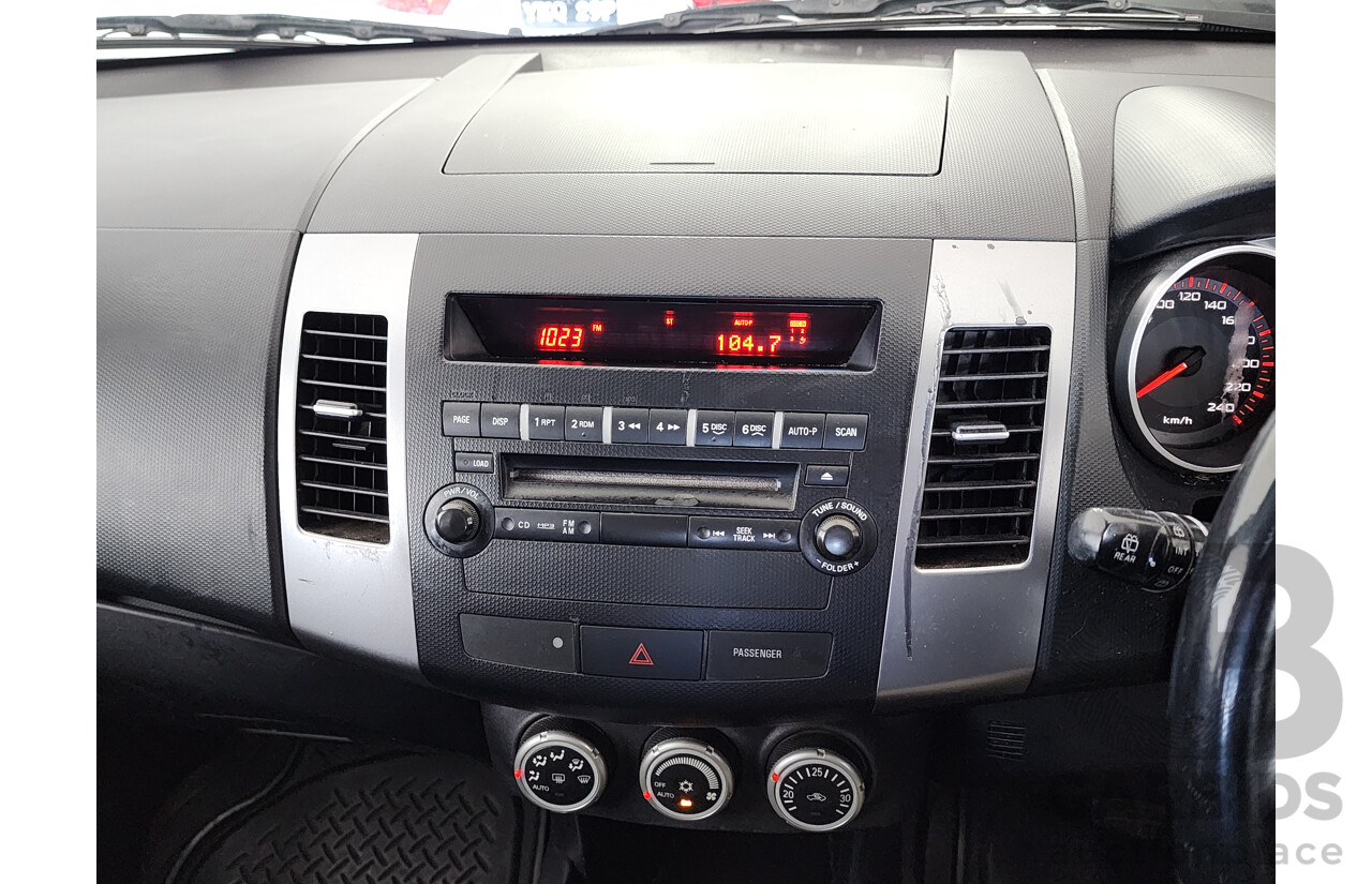 09/2007 Mitsubishi Outlander XLS 4x4 ZG 4D Wagon White 2.4L