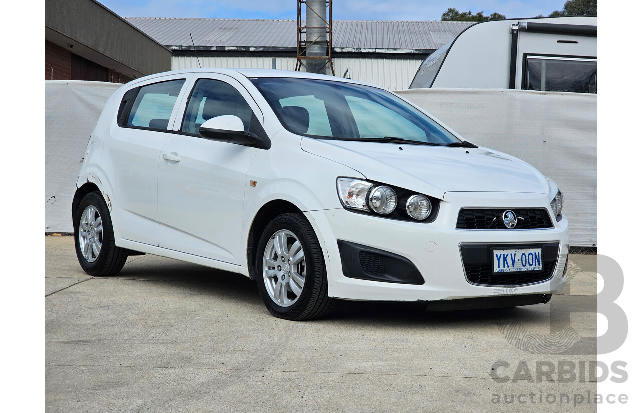 7/2015 Holden Barina CD TM MY15 5d Hatchback White 1.6L
