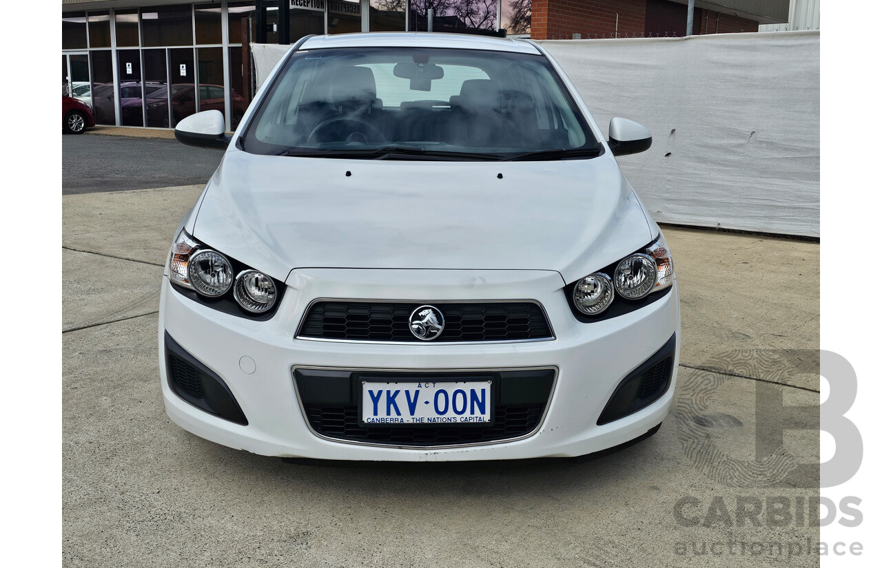 7/2015 Holden Barina CD TM MY15 5d Hatchback White 1.6L