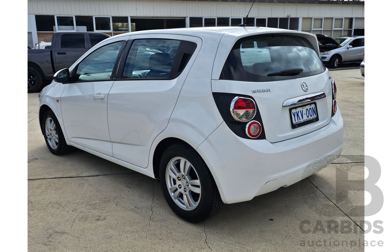 7/2015 Holden Barina CD TM MY15 5d Hatchback White 1.6L