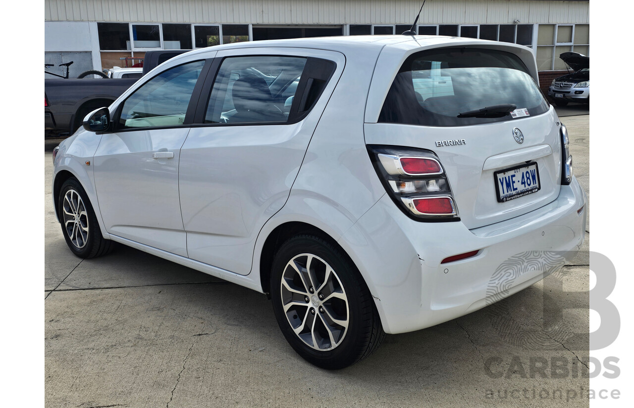 07/2017 Holden Barina LS FWD TM MY17 5D Hatchback White 1.6L