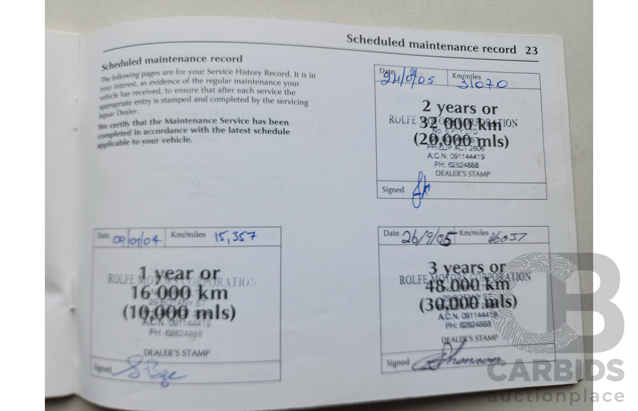 11/2003 Jaguar X Type SE AWD  4D Sedan Gold 3.0L