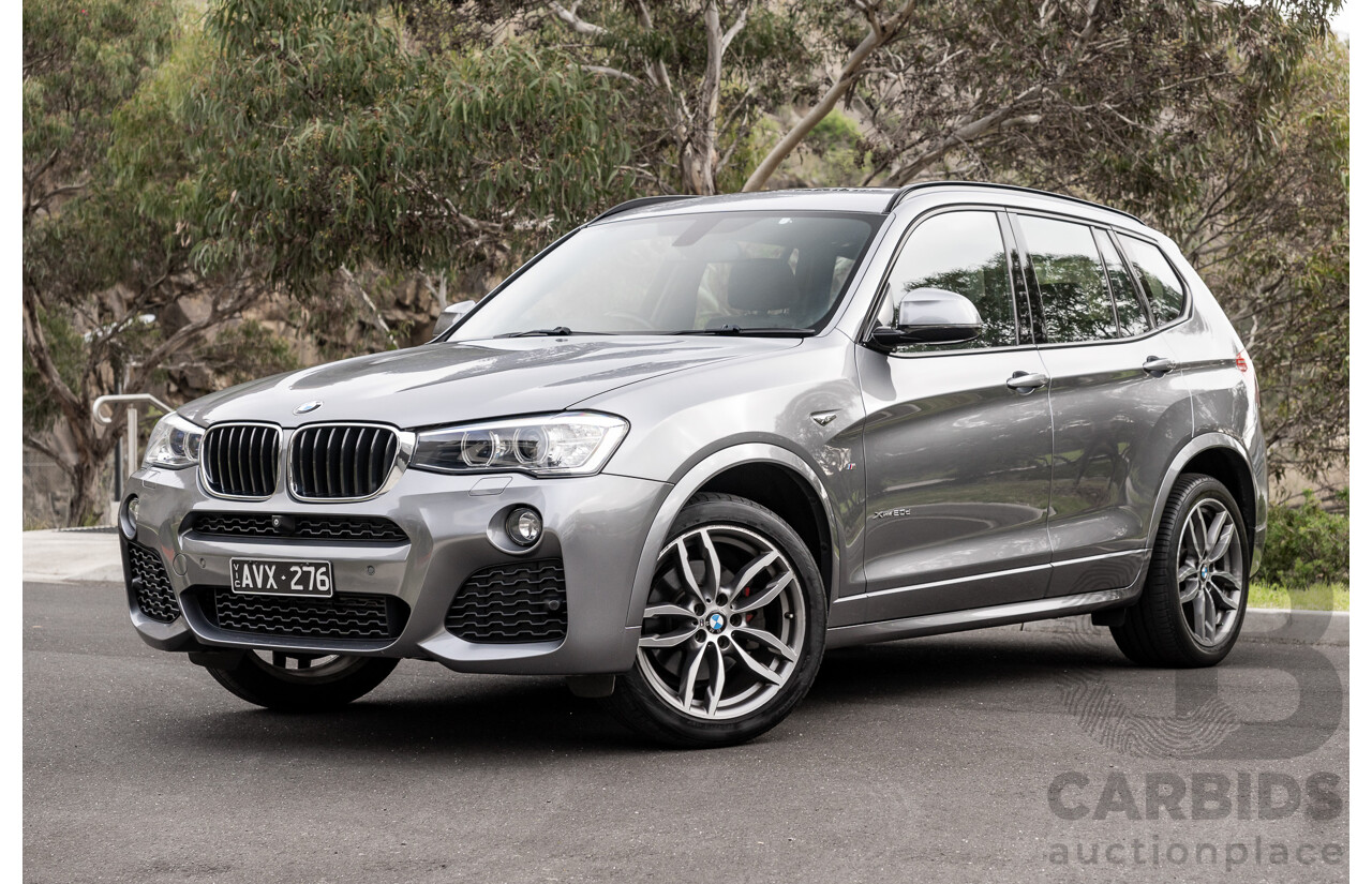 9/2016 BMW X3 X-Drive 20d LCI (AWD) F25 M-Sport Package 4d Wagon Space Grey Metallic Turbo Diesel 2.0L