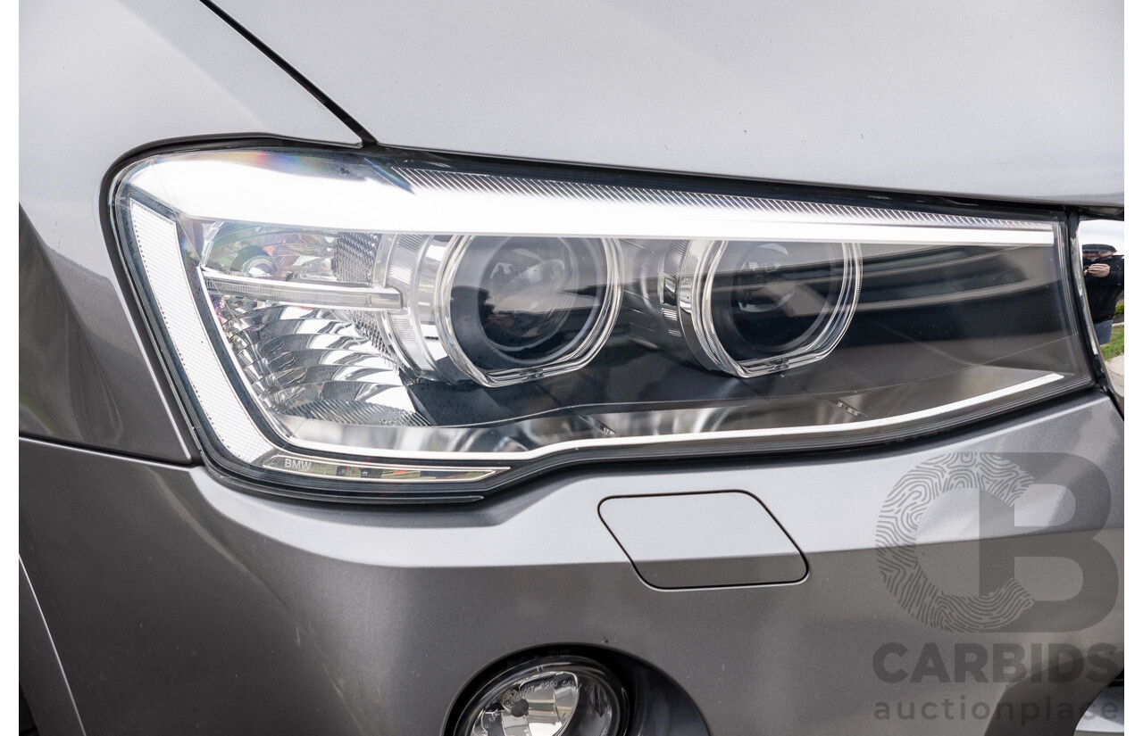 9/2016 BMW X3 X-Drive 20d LCI (AWD) F25 M-Sport Package 4d Wagon Space Grey Metallic Turbo Diesel 2.0L