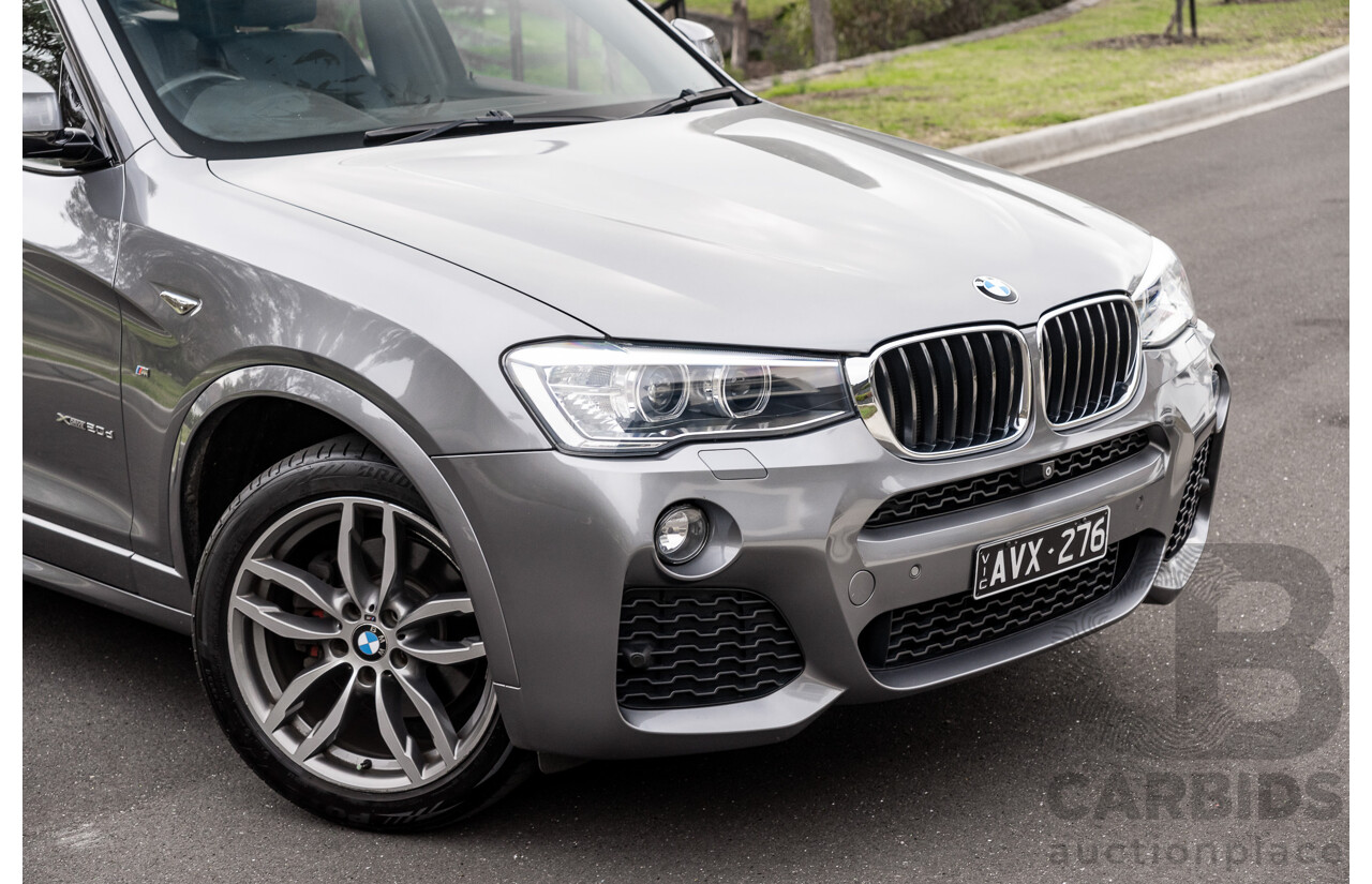 9/2016 BMW X3 X-Drive 20d LCI (AWD) F25 M-Sport Package 4d Wagon Space Grey Metallic Turbo Diesel 2.0L