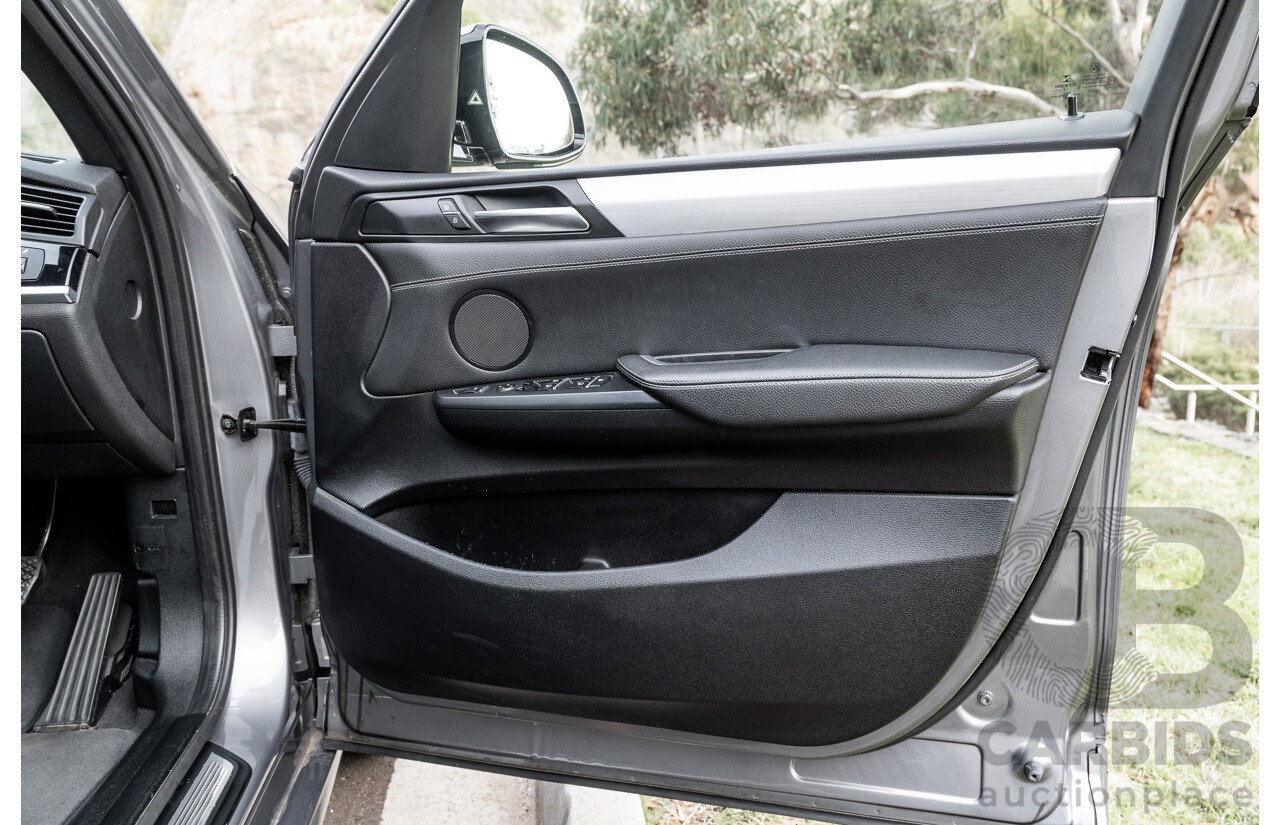 9/2016 BMW X3 X-Drive 20d LCI (AWD) F25 M-Sport Package 4d Wagon Space Grey Metallic Turbo Diesel 2.0L