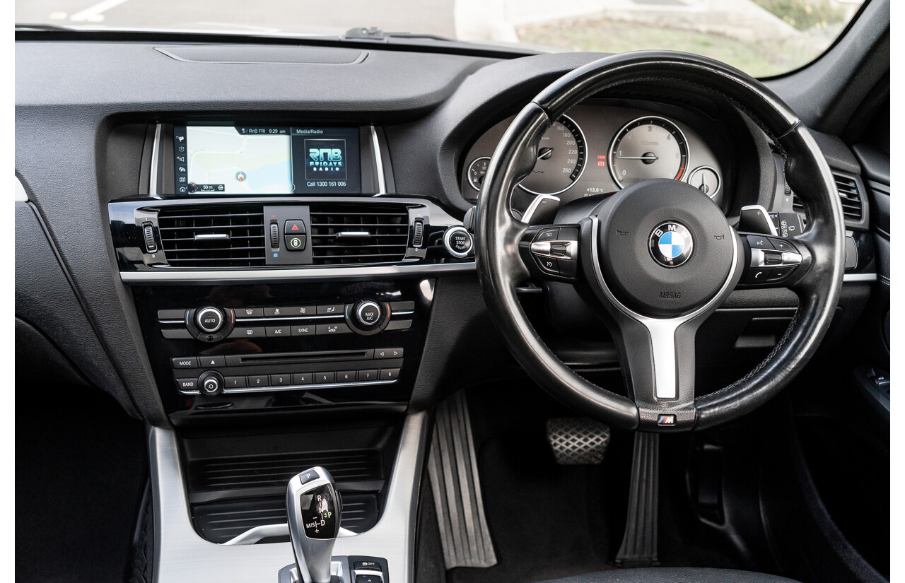 9/2016 BMW X3 X-Drive 20d LCI (AWD) F25 M-Sport Package 4d Wagon Space Grey Metallic Turbo Diesel 2.0L