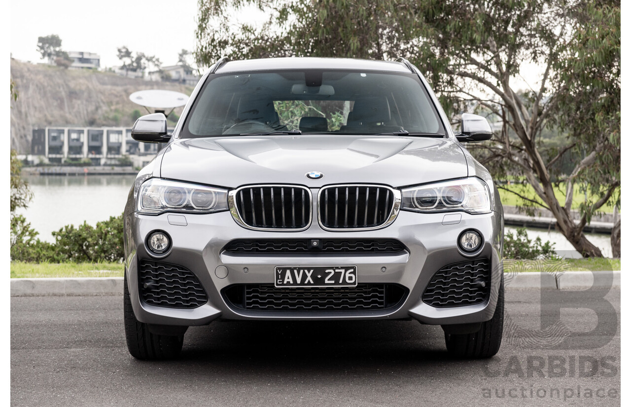 9/2016 BMW X3 X-Drive 20d LCI (AWD) F25 M-Sport Package 4d Wagon Space Grey Metallic Turbo Diesel 2.0L