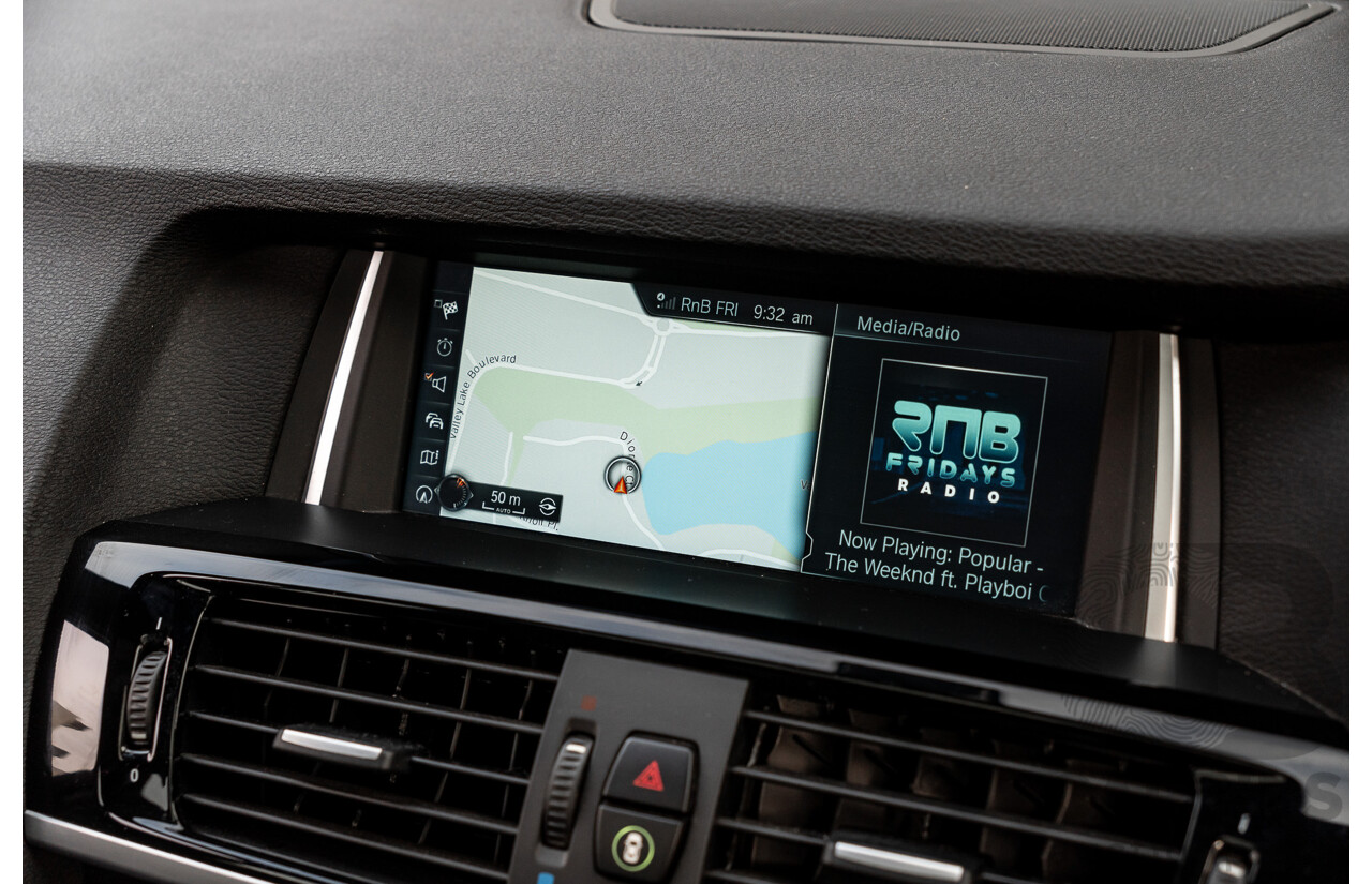 9/2016 BMW X3 X-Drive 20d LCI (AWD) F25 M-Sport Package 4d Wagon Space Grey Metallic Turbo Diesel 2.0L