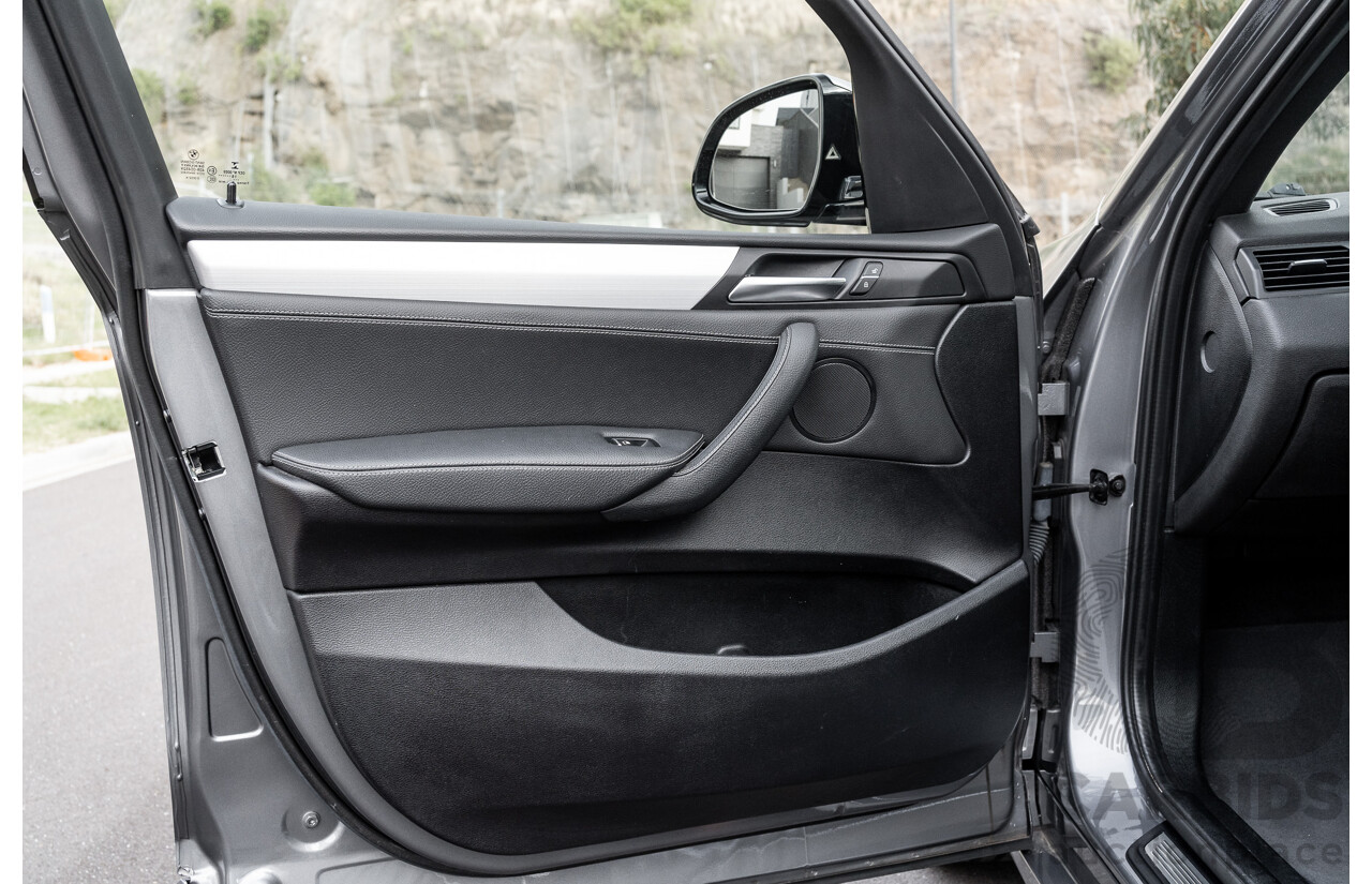 9/2016 BMW X3 X-Drive 20d LCI (AWD) F25 M-Sport Package 4d Wagon Space Grey Metallic Turbo Diesel 2.0L