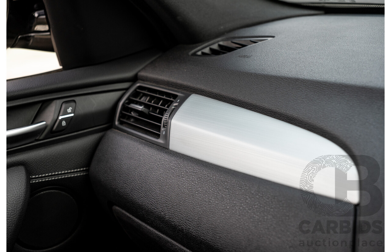 9/2016 BMW X3 X-Drive 20d LCI (AWD) F25 M-Sport Package 4d Wagon Space Grey Metallic Turbo Diesel 2.0L