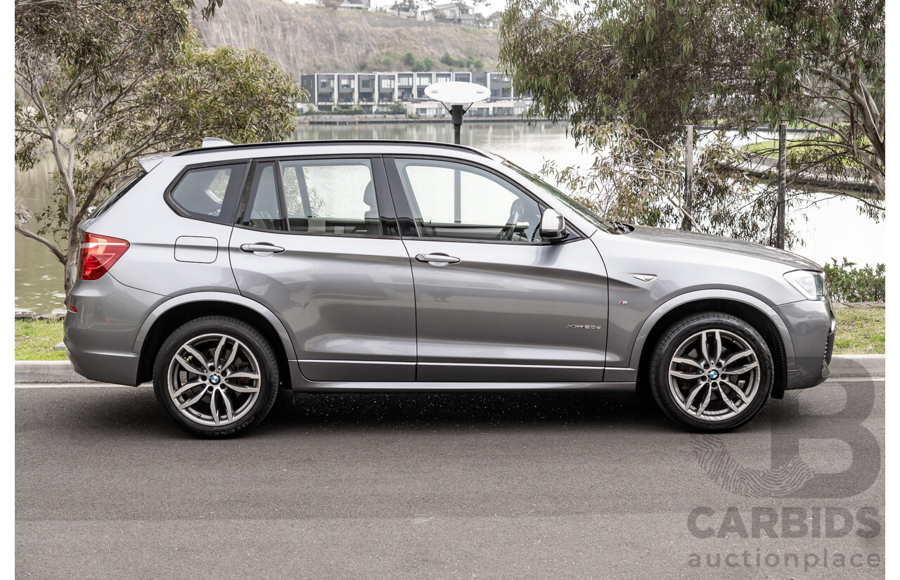 9/2016 BMW X3 X-Drive 20d LCI (AWD) F25 M-Sport Package 4d Wagon Space Grey Metallic Turbo Diesel 2.0L