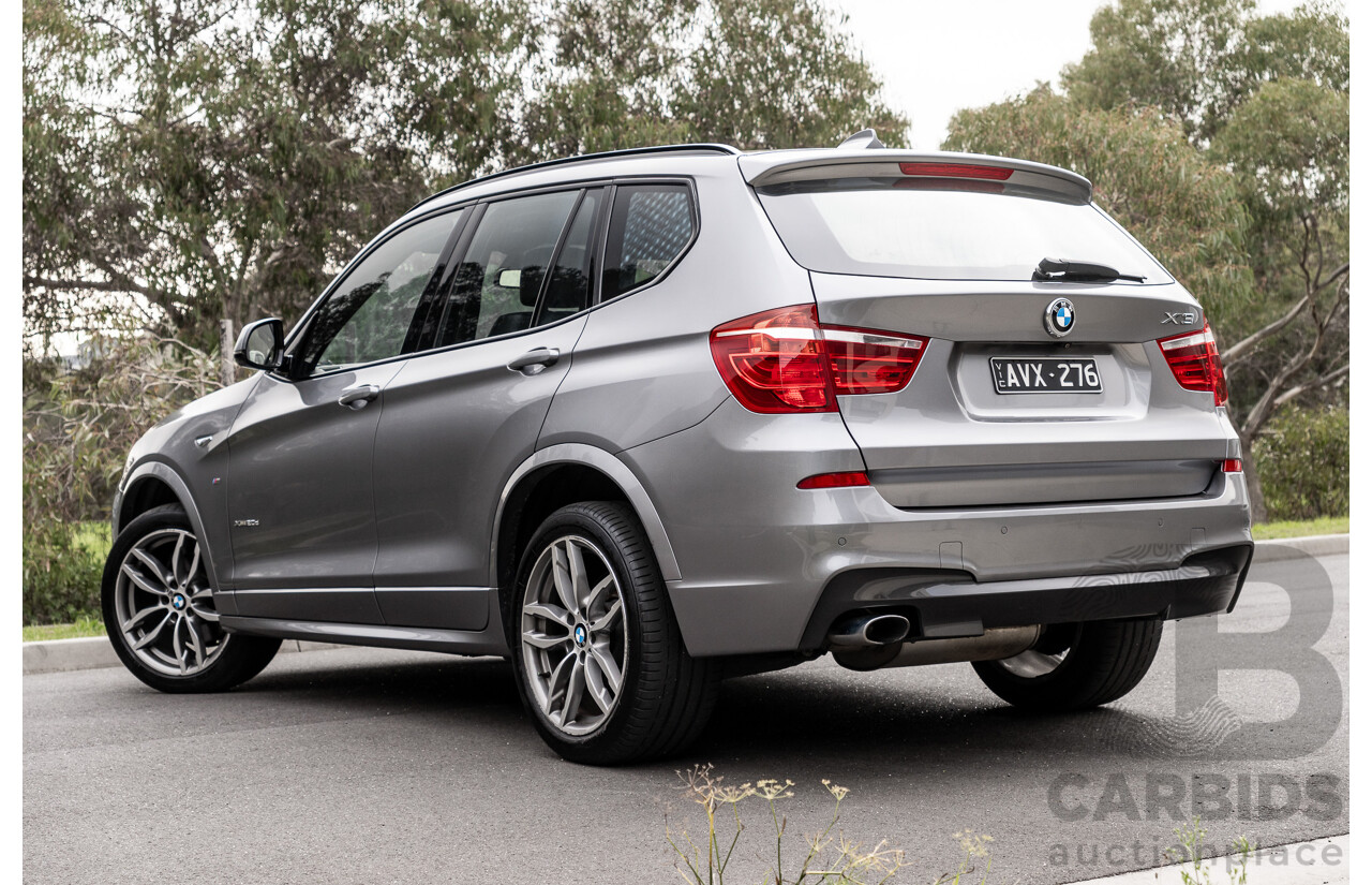 9/2016 BMW X3 X-Drive 20d LCI (AWD) F25 M-Sport Package 4d Wagon Space Grey Metallic Turbo Diesel 2.0L