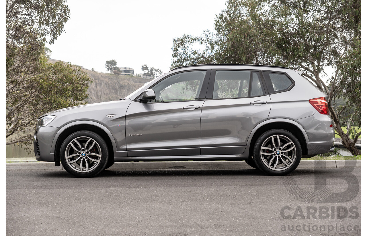 9/2016 BMW X3 X-Drive 20d LCI (AWD) F25 M-Sport Package 4d Wagon Space Grey Metallic Turbo Diesel 2.0L