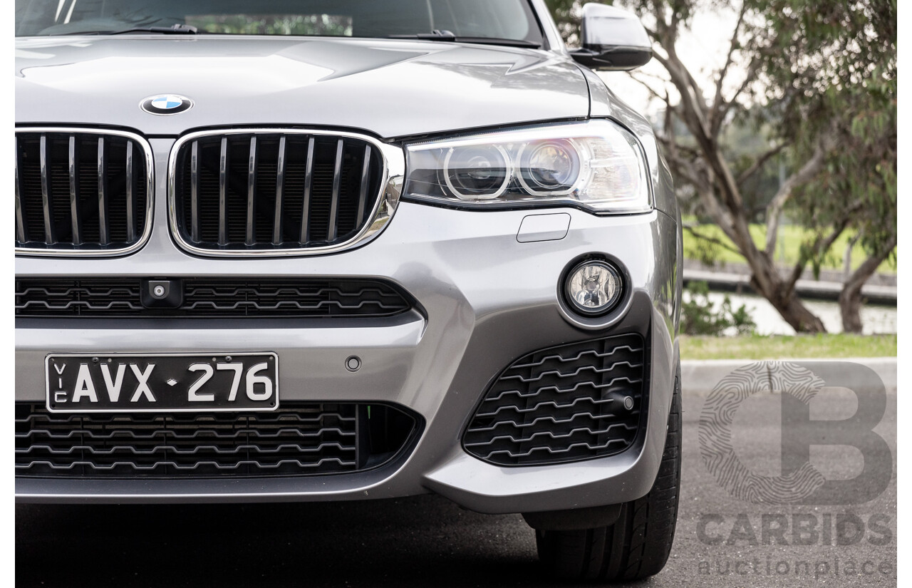 9/2016 BMW X3 X-Drive 20d LCI (AWD) F25 M-Sport Package 4d Wagon Space Grey Metallic Turbo Diesel 2.0L