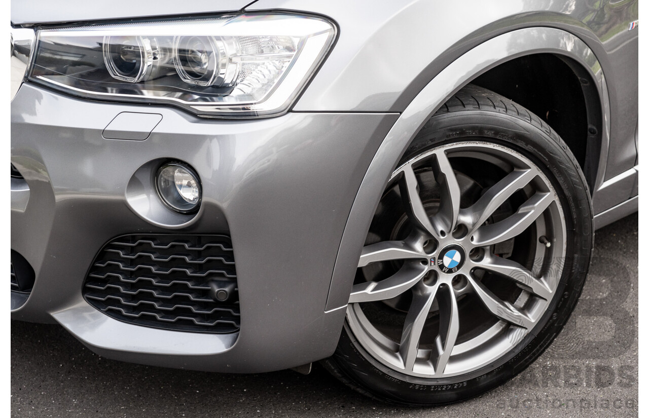 9/2016 BMW X3 X-Drive 20d LCI (AWD) F25 M-Sport Package 4d Wagon Space Grey Metallic Turbo Diesel 2.0L